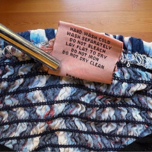 Flying Tomato Blue & White Geometric Jumpsuit - Size Large - Picture 11 of 12